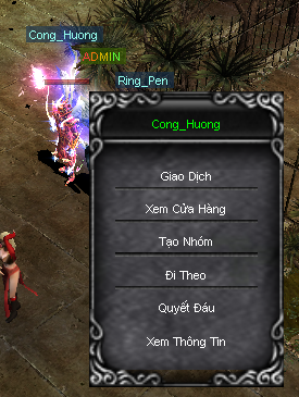 Bước 1 – Giao dịch với NPC Cong_Huong